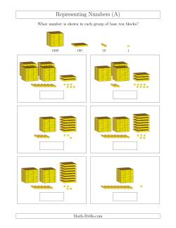 Representing Numbers to 4999 with Base Ten Blocks