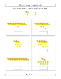 Representing Numbers to 99 with Base Ten Blocks